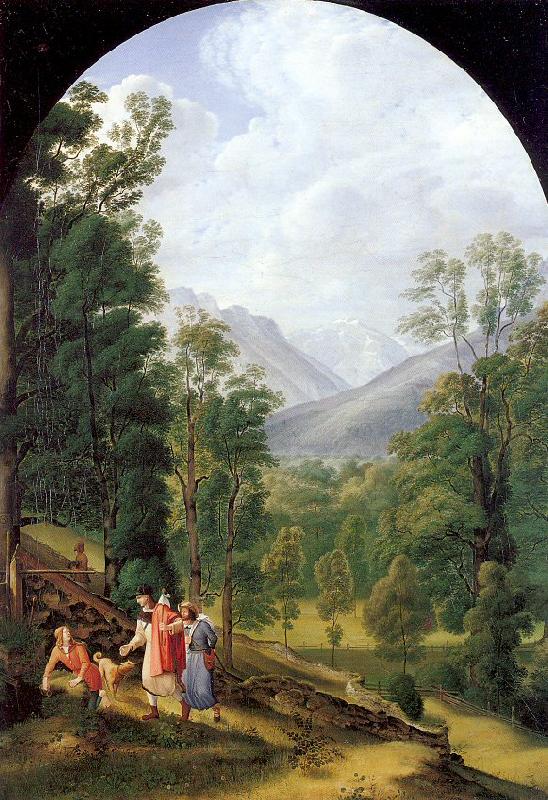 Olivier, Johann Heinrich Ferdinand Landscape near Berchtesgaden